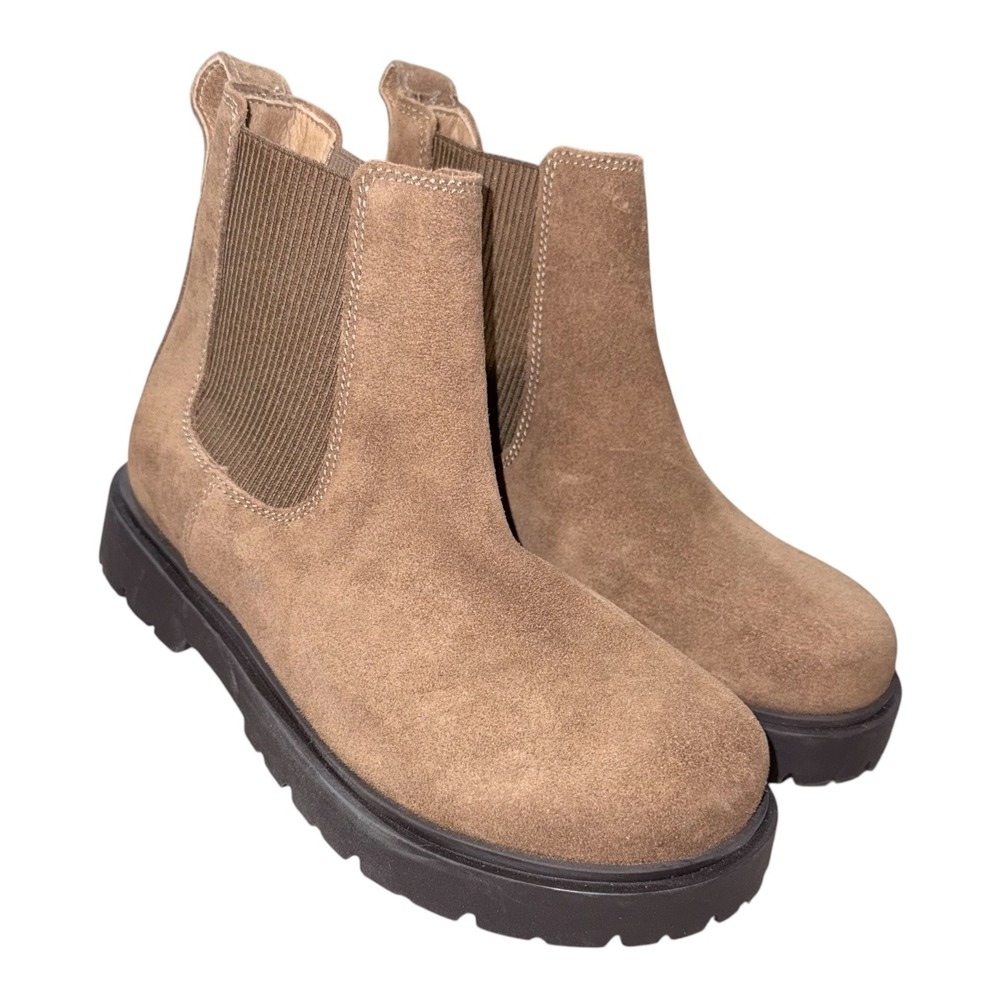 Birkenstock Size 36 5 5.5 Brown Suede‎ Highwood Slip On Chelsea Ankle Boots